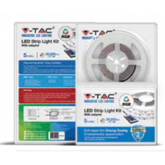 item-image-LED FLEX TRAKA SET 9   W/m RGB 60 45W 12V DC IP65 SMD5050 (2155+3008+3304) VT-2354
